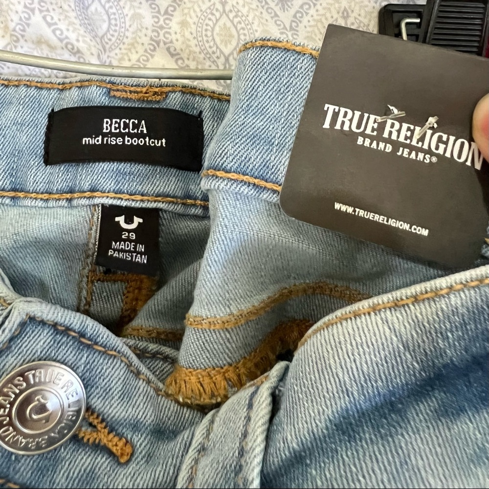 True Religion mid rise bootcut jeans
